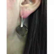 Ganchos Enganche para colgante 18 mm Plata 925 Dorado con oro fino x2