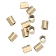 Tubos para aplastar de 1,6 x 2 mm - Gold filled (oro laminado) x100