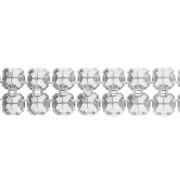 Malla de cristal Swarovski 40001, 2 filas, 5,3 mm - Reinvented Caribbean Green, 5 cm