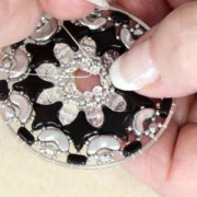 Malla de cristal Swarovski 40001, 2 filas, 5,3 mm - Reinvented Caribbean Green, 5 cm