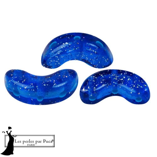 Arcos® de Puca® 5 x 10 mm - Transparente «Constellation Blue» x 10 g