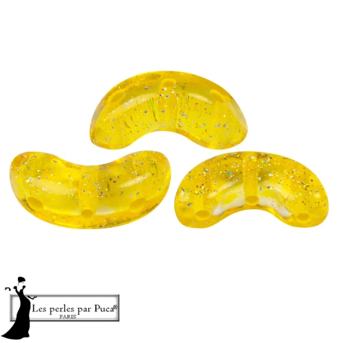 Arcos® de Puca® 5 x 10 mm - Transparente «Constellation Yellow», 10 g