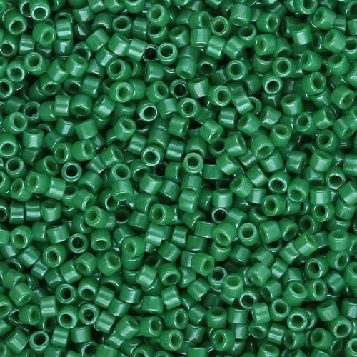 Miyuki Delica 11/0 DB0655 - Verde Kelly opaco teñido, 100 g