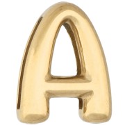 Empujador para letras de 14 x 11 mm - A - para cinta de 10 mm - Acero inoxidable 304 Dorado x1