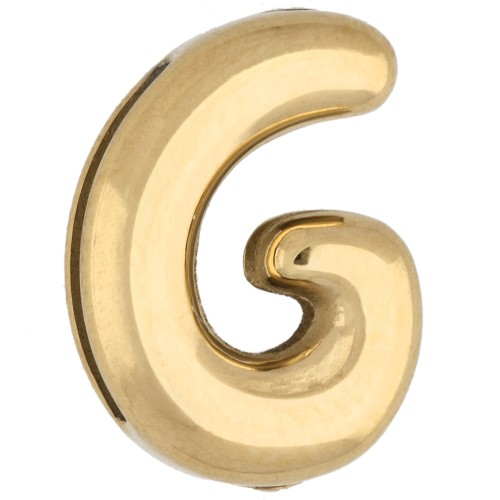 Empujador para letras de 14 x 10 mm - G - para cinta de 10 mm - Acero inoxidable 304 Dorado x 1