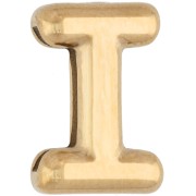 Empujador para letras de 14 x 9,5 mm - I - para cinta de 10 mm - Acero inoxidable 304 Dorado x 1