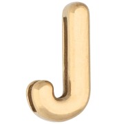Letras - Empujador para letras de 14,5 x 7,5 mm - J - para cinta de 10 mm - Acero inoxidable 304 Dorado x 1 Empujador para letras de 14,5 x 7,5 mm - J - para cinta de 10 mm - Acero inoxidable 304 Dorado x 1