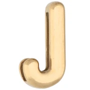 Empujador para letras de 14,5 x 7,5 mm - J - para cinta de 10 mm - Acero inoxidable 304 Dorado x 1