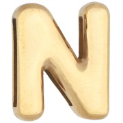 Empujador para letras de 14 x 11 mm - N - para cinta de 10 mm - Acero inoxidable 304 Dorado x 1