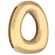 Empujador para letras de 14 x 10 mm - O - para cinta de 10 mm - Acero inoxidable 304 Dorado x 1