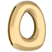 Empujador para letras de 14 x 10 mm - O - para cinta de 10 mm - Acero inoxidable 304 Dorado x 1