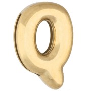 Empujador para letras de 15 x 10 mm - Q - para cinta de 10 mm - Acero inoxidable 304 Dorado x 1