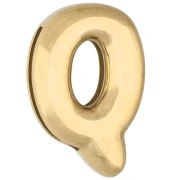 Empujador para letras de 15 x 10 mm - Q - para cinta de 10 mm - Acero inoxidable 304 Dorado x 1