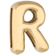 Letras - Empujador para letras de 14 x 10 mm - R - para cinta de 10 mm - Acero inoxidable 304 Dorado x 1 Empujador para letras de 14 x 10 mm - R - para cinta de 10 mm - Acero inoxidable 304 Dorado x 1