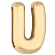 Letras - Empujador para letras de 14 x 11 mm - U - para cinta de 10 mm - Acero inoxidable 304 Dorado x1 Empujador para letras de 14 x 11 mm - U - para cinta de 10 mm - Acero inoxidable 304 Dorado x1