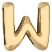Empujador para letras de 14 x 13,5 mm - W - para cinta de 10 mm - Acero inoxidable 304 Dorado x 1