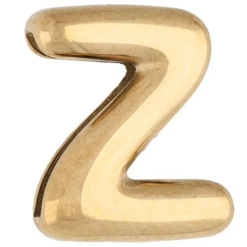 Empujador para letras de 14 x 11,5 mm - Z - para cinta de 10 mm - Acero inoxidable 304 Dorado x1
