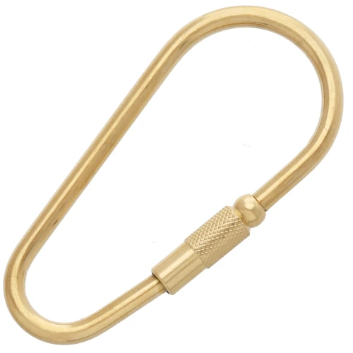 Cierre mosquetón atornillable 56 x 27 mm - Acero inoxidable 304 Dorado x1