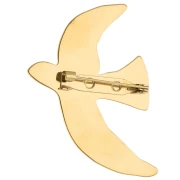 Broche de pájaro martillado 51 x 36 mm - Acero inoxidable 304 Dorado x 1