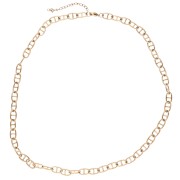 Collar de malla azul marino de 6,4 mm - Acero inoxidable 304 Dorado x 46 cm