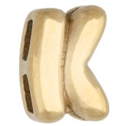 K - Tornillo de presión tipo «letra» de 7 x 5 mm para cordón de 1,6 mm - K - Acero inoxidable 304 Dorado x 1 Tornillo de presión tipo «letra» de 7 x 5 mm para cordón de 1,6 mm - K - Acero inoxidable 304 Dorado x 1