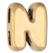 N - Tensor de letra de 8 x 6 mm para cordón de 1,6 mm - N - Acero inoxidable 304 Dorado x1 Tensor de letra de 8 x 6 mm para cordón de 1,6 mm - N - Acero inoxidable 304 Dorado x1