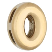 Empujador en forma de letra de 8 x 6 mm para cordón de 1,4 mm - O - Acero inoxidable 304 Dorado x 1