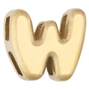 W - Tirador para carta de 7 x 7,5 mm para cordón de 1,6 mm - W - Acero inoxidable 304 Dorado Tirador para carta de 7 x 7,5 mm para cordón de 1,6 mm - W - Acero inoxidable 304 Dorado