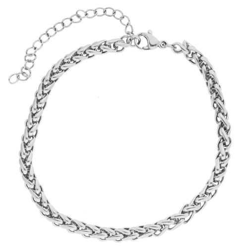 Pulsera de malla de palmera de 3,5 mm - Acero inoxidable 304 x 16,5 cm