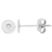 Pendientes de disco de 5 mm - Acero inoxidable 303L (2 unidades)
