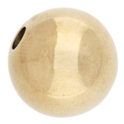 Cuenta redonda de 14 mm - Acero inoxidable 303 Dorado x1
