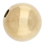 Cuenta redonda de 14 mm - Acero inoxidable 303 Dorado x1