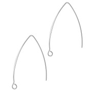 Ganchos para pendientes para decorar, 43 mm - Acero inoxidable 304 x 2