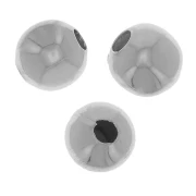 Cuentas redondas de 4 mm - Acero inoxidable 303L x100