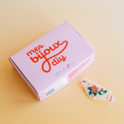 Mis joyas DIY - Kit de broche de pájaro en Brick Stitch con cuentas Miyuki
