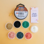 Mis joyas DIY - Kit de broche de pájaro en Brick Stitch con cuentas Miyuki