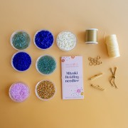 Mis joyas DIY - Kit de pulsera Miyuki para tejer con cuentas tubulares - Azul