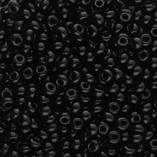 Cuentas de Rocalla Preciosa 9/0 de 2,5 mm - Jet x250 g