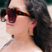Mis joyas DIY - Kit de pendientes con flecos en técnica peyote (par)