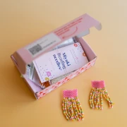 Mis joyas DIY - Kit de pendientes con flecos en técnica peyote (par)