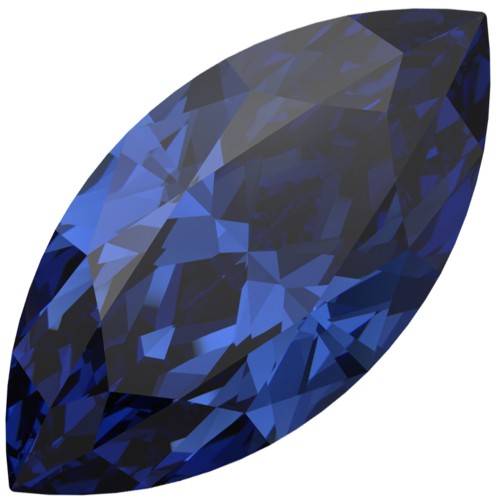 Lente en forma de lanzadera Swarovski 4210, 10 x 5 mm - Reinvented Dark Sapphire x1