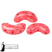 Opaque White - Cuentas de cristal Arcos® de Puca® 5 x 10 mm - Mishmash Dark Peach x 10 g Cuentas de cristal Arcos® de Puca® 5 x 10 mm - Mishmash Dark Peach x 10 g