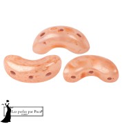 Cuentas de cristal Arcos® de Puca® 5 x 10 mm - Mishmash Peach x 10 g