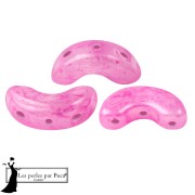Cuentas de cristal Arcos® de Puca® 5 x 10 mm - Mishmash Rosa x 10 g