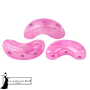Cuentas de cristal Arcos® de Puca® 5 x 10 mm - Mishmash Rosa x 10 g