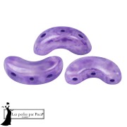 Cuentas de cristal Arcos® de Puca® 5x10 mm - Mishmash Violeta x10 g