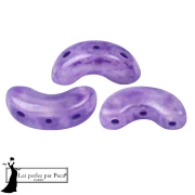 Cuentas de cristal Arcos® de Puca® 5x10 mm - Mishmash Violeta x10 g