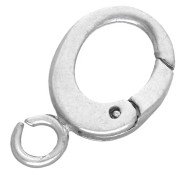 Cierre mosquetón ovalado de 11 x 6 mm - Plata 925 x1|raw }}