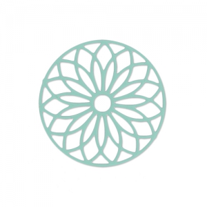 Entrepieza teñida laser cut rosetón  24 mm Mint x1
