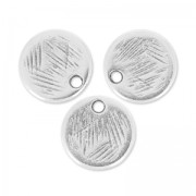 Cequíes texturados   9 mm Chapado Plateado envejecido x4|raw }}